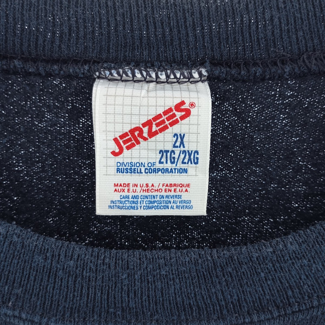 90'S Jerzees Plain Blank Sweatshirt Trainer Made in USA Men's XXL Vintage /eaa403741