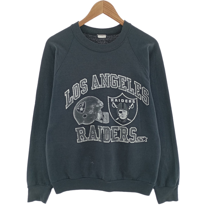 NFL LOS ANGELES RAIDERS Los Angeles Raiders Printed Sweatshirt, Made in USA, Men's L size /eaa403757