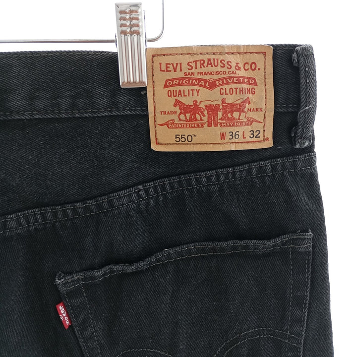 Levi's 550 Relaxed Fit Black Denim Tapered Denim Pants Men's W34 equivalent / eaa403769