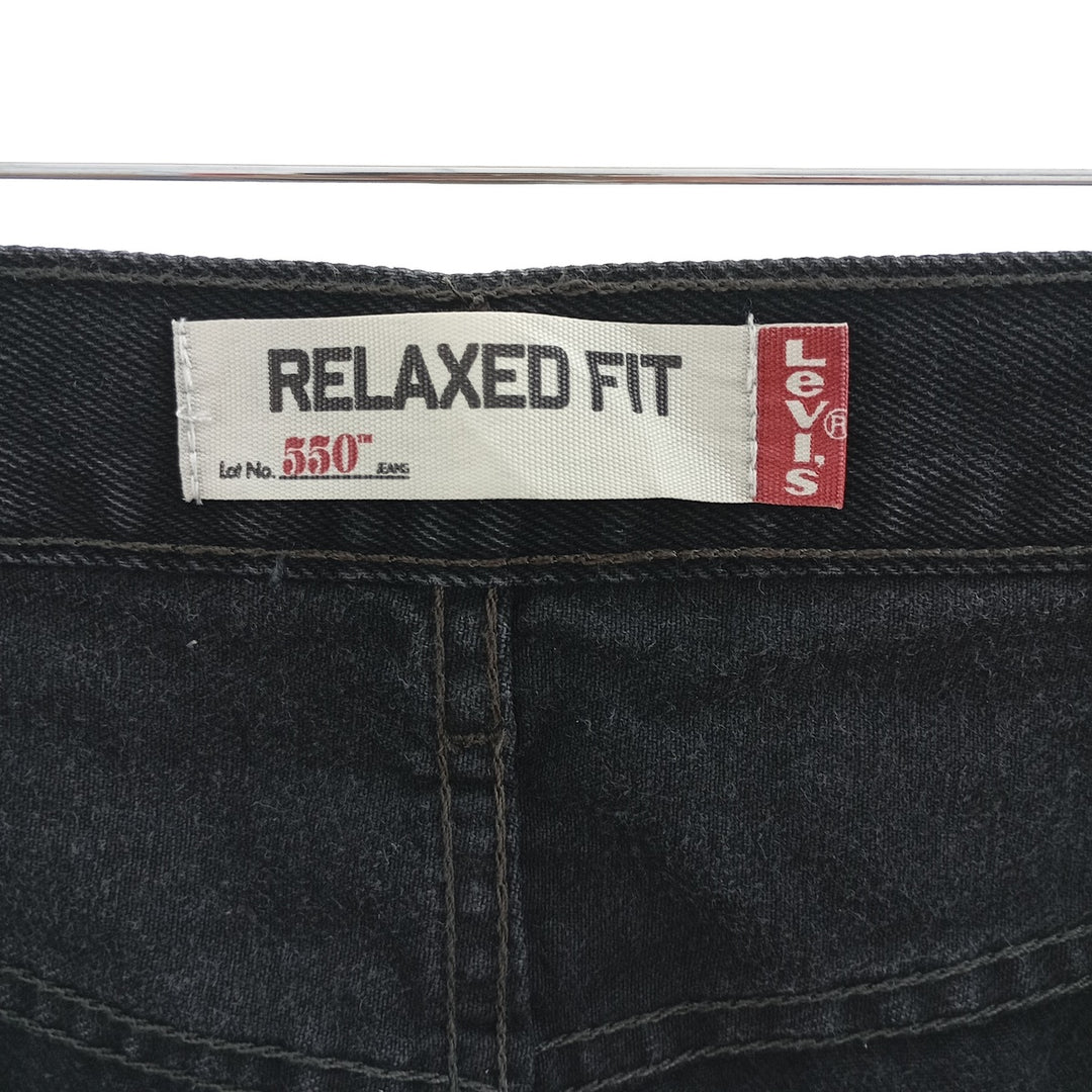 Levi's 550 Relaxed Fit Black Denim Tapered Denim Pants Men's W34 equivalent / eaa403769