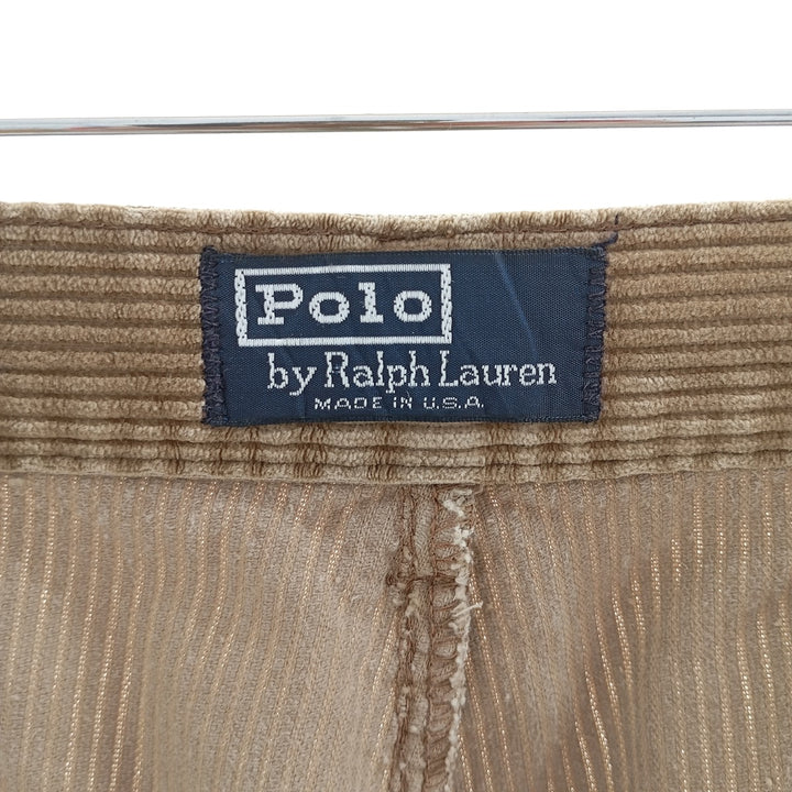 90'S POLO by Ralph Lauren Two-pleat Corduroy Pants Made in USA Men's W34 Vintage / eaa403772