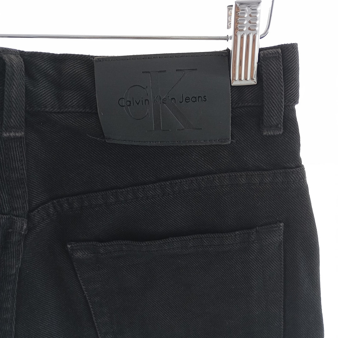 90s~00'S Calvin Klein JEANS Black denim straight denim pants Women's L (w28) / eaa403794