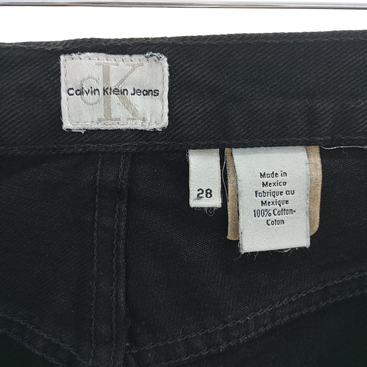 90s~00'S Calvin Klein JEANS Black denim straight denim pants Women's L (w28) / eaa403794