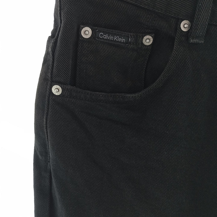 90s~00'S Calvin Klein JEANS Black denim straight denim pants Women's L (w28) / eaa403794