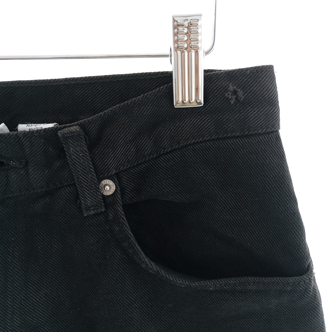 90s~00'S Calvin Klein JEANS Black denim straight denim pants Women's L (w28) / eaa403794