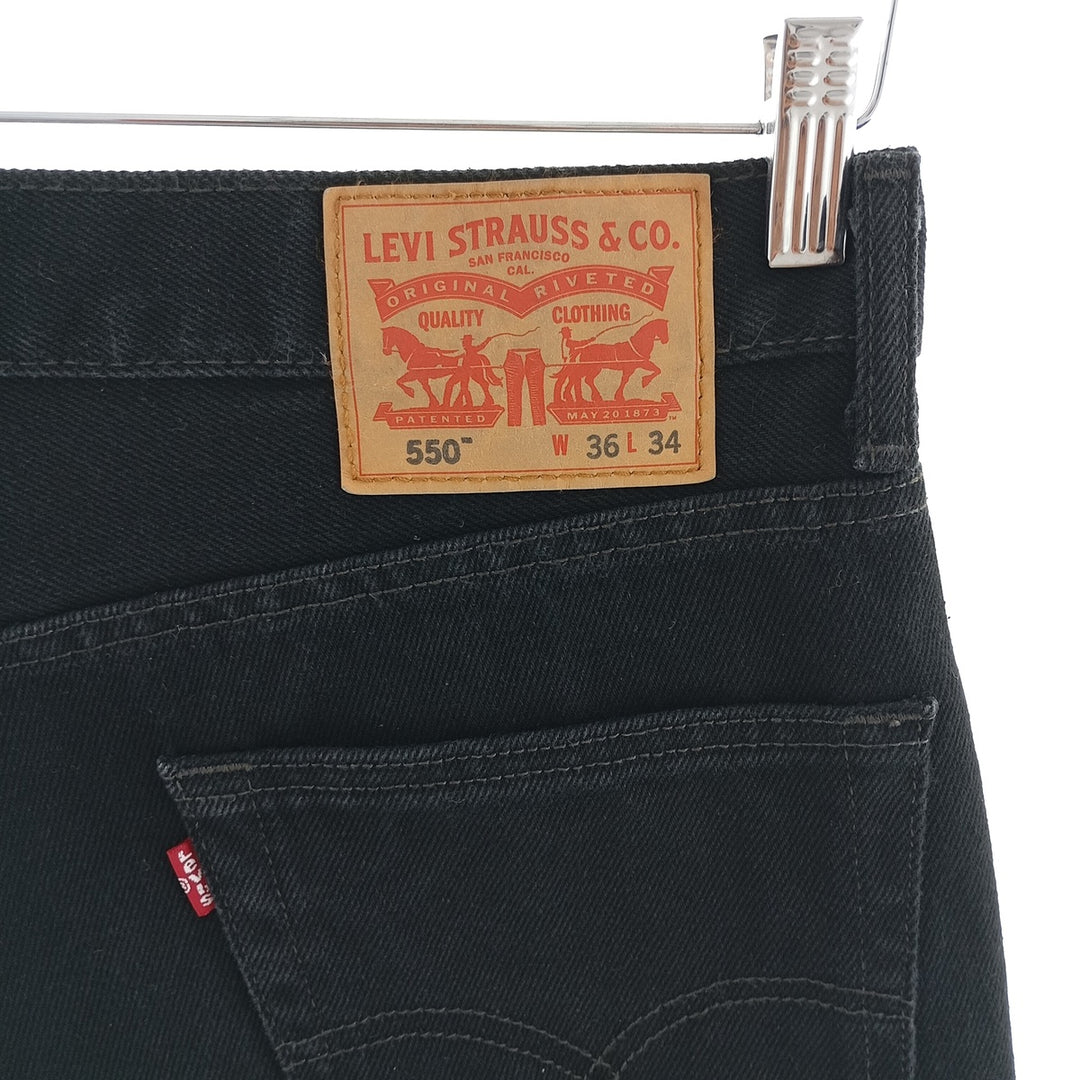 Levi's 550 Black Denim Tapered Denim Pants Men's W36 equivalent / eaa403804