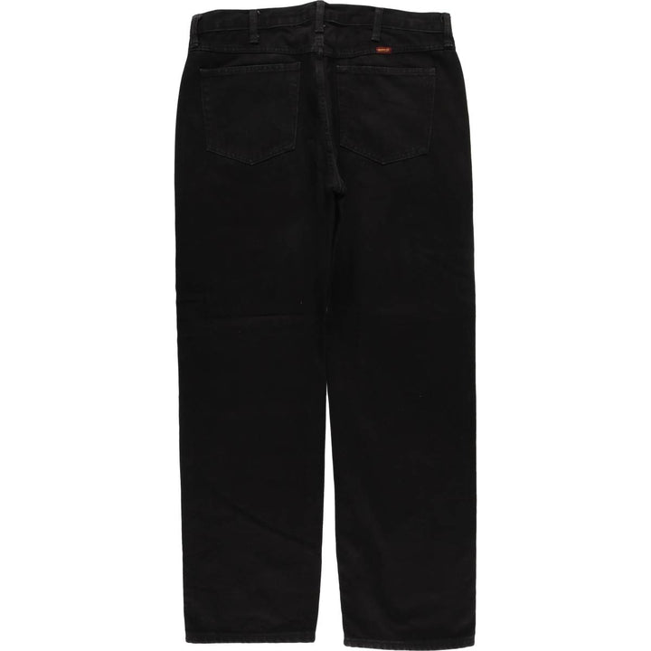 Rustler Black Denim Straight Denim Pants for Men, W36 cotton black type Vintage Second Hand