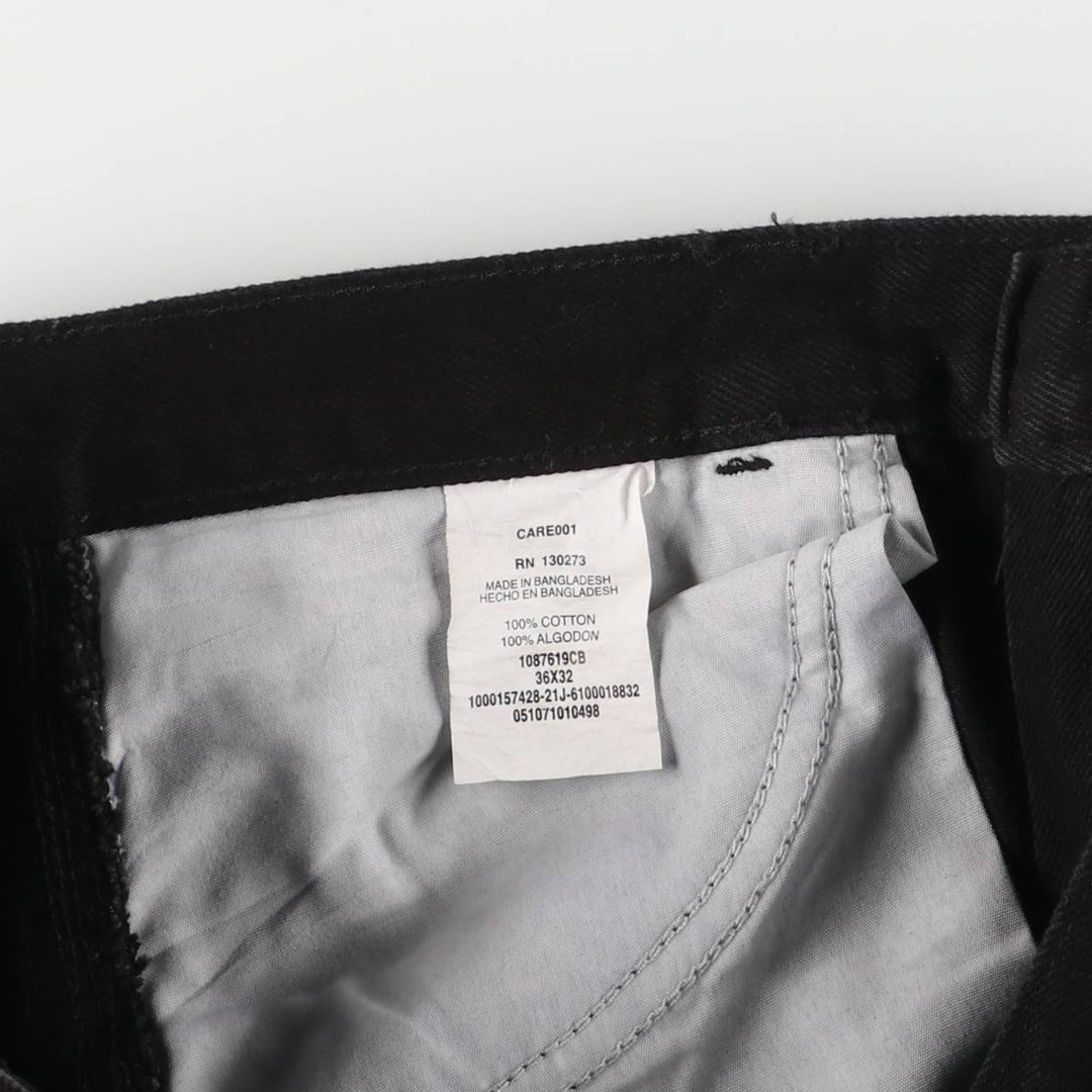 Rustler Black Denim Straight Denim Pants for Men, W36 cotton black type Vintage Second Hand