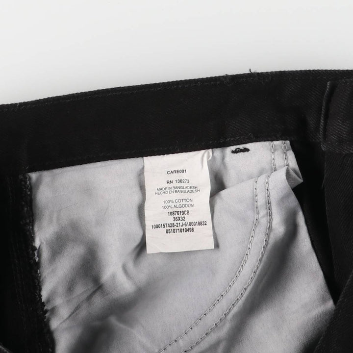 Rustler Black Denim Straight Denim Pants for Men, W36 cotton black type Vintage Second Hand