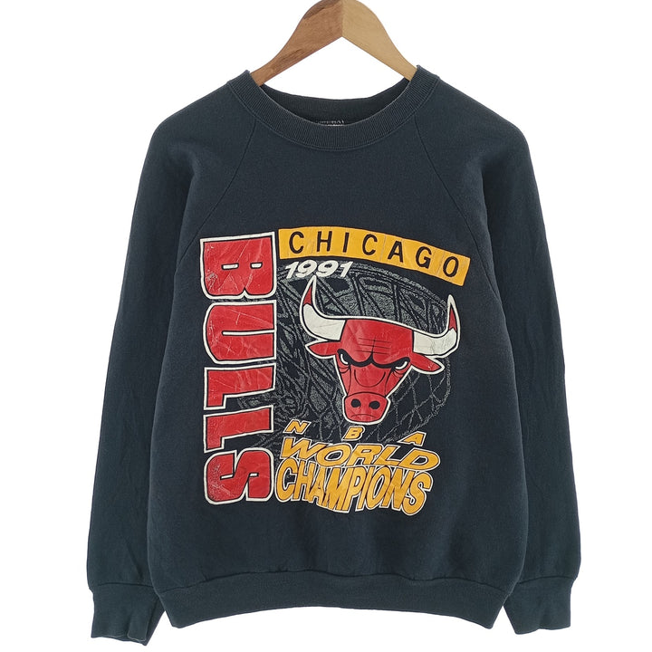 NBA CHICAGO BULLS Chicago Bulls Printed Sweatshirt Trainer Men's L Size Vintage / eaa403867