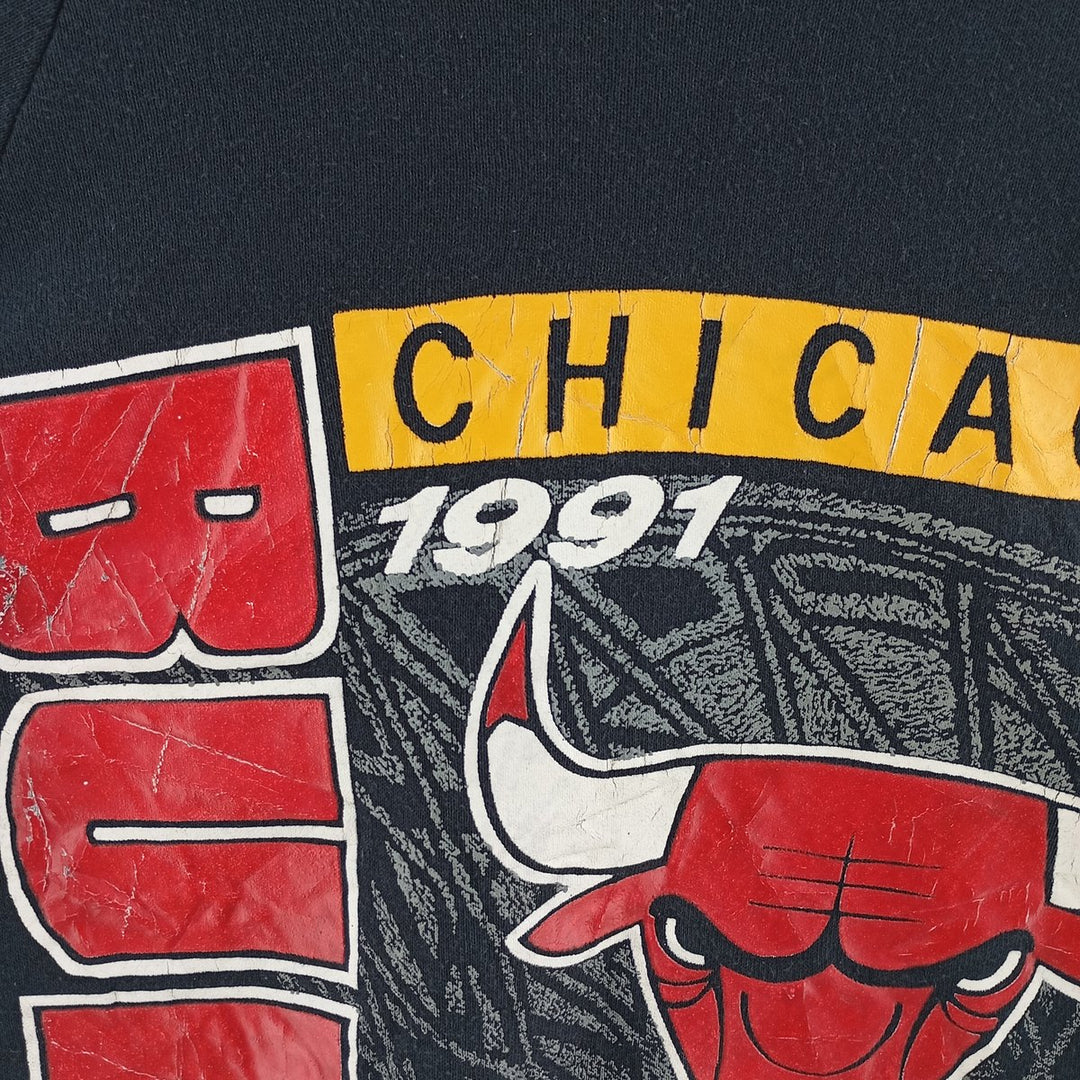 NBA CHICAGO BULLS Chicago Bulls Printed Sweatshirt Trainer Men's L Size Vintage / eaa403867