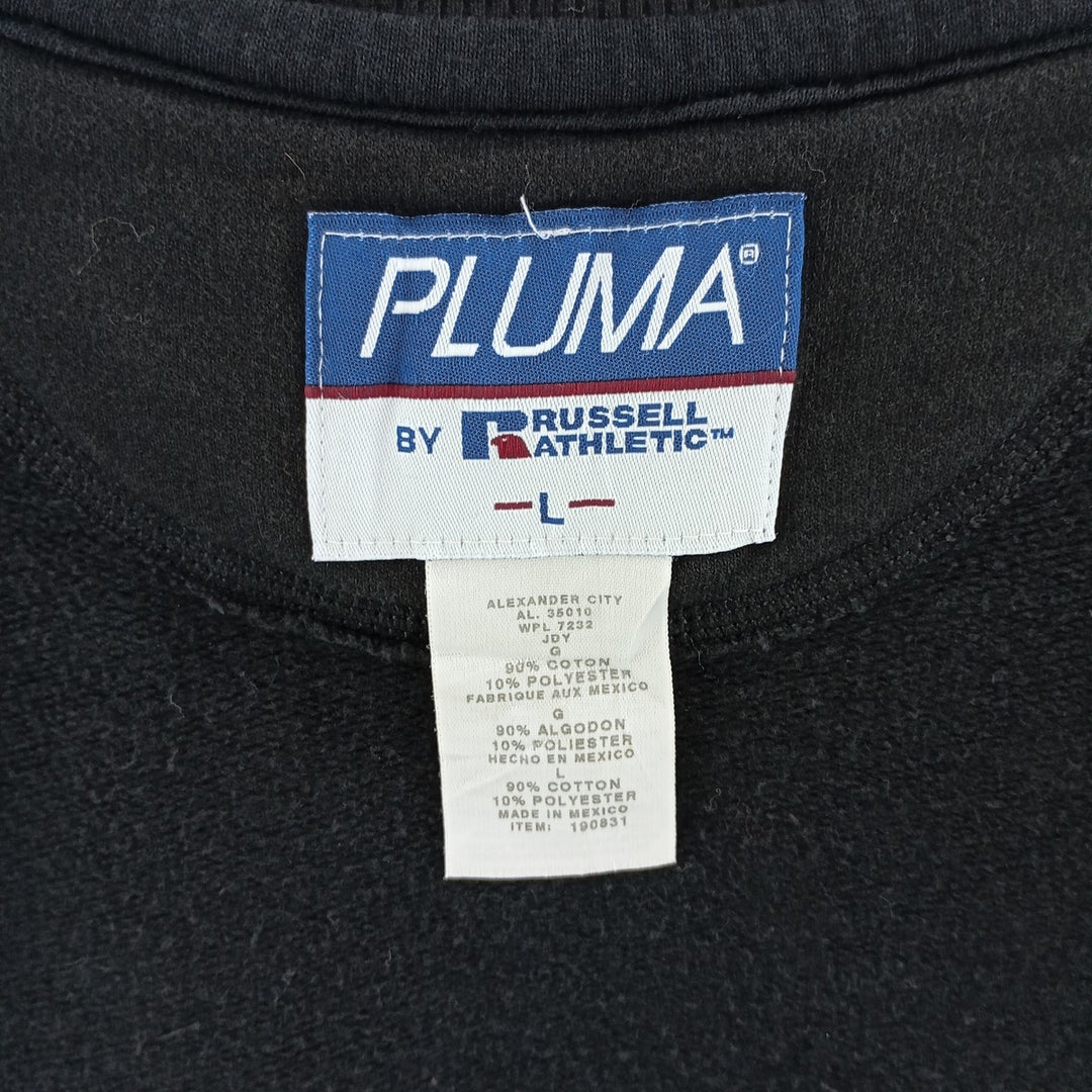 90'S Russell PLUMA plain blank sweatshirt, sweatshirt, men's size L, vintage / eaa403879