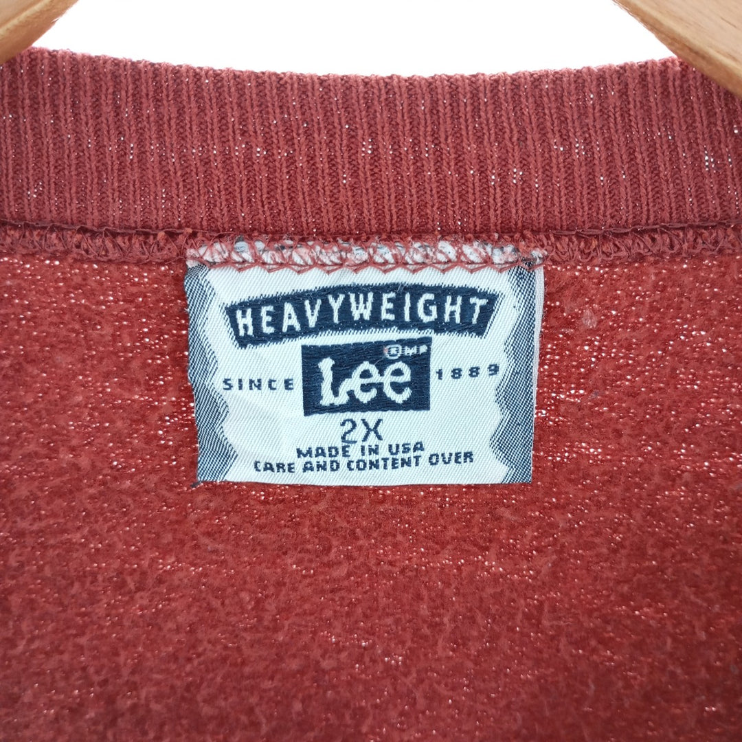 90'S Lee Heavyweight Plain Blank Sweatshirt Hoodie Made in USA Men's XXL Vintage /eaa403903