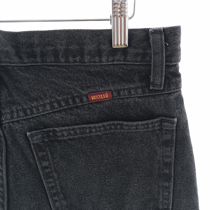 Rustler Black Denim Straight Denim Pants for Men, W32 equivalent / eaa403906