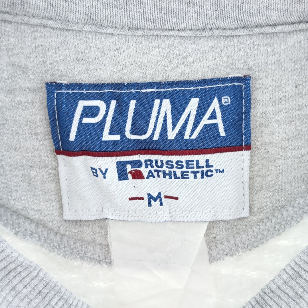 90'S Russell PLUMA plain blank sweatshirt, sweatshirt, men's M size, vintage /eaa403914