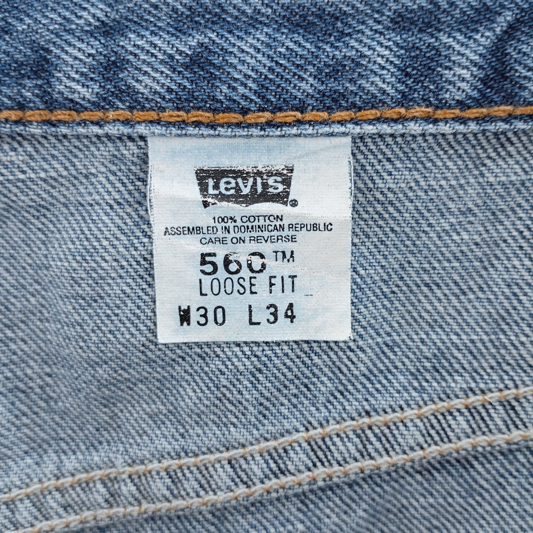 00'S Levi's 560 LOOSE FIT tapered denim pants for men, size w29 / eaa403924