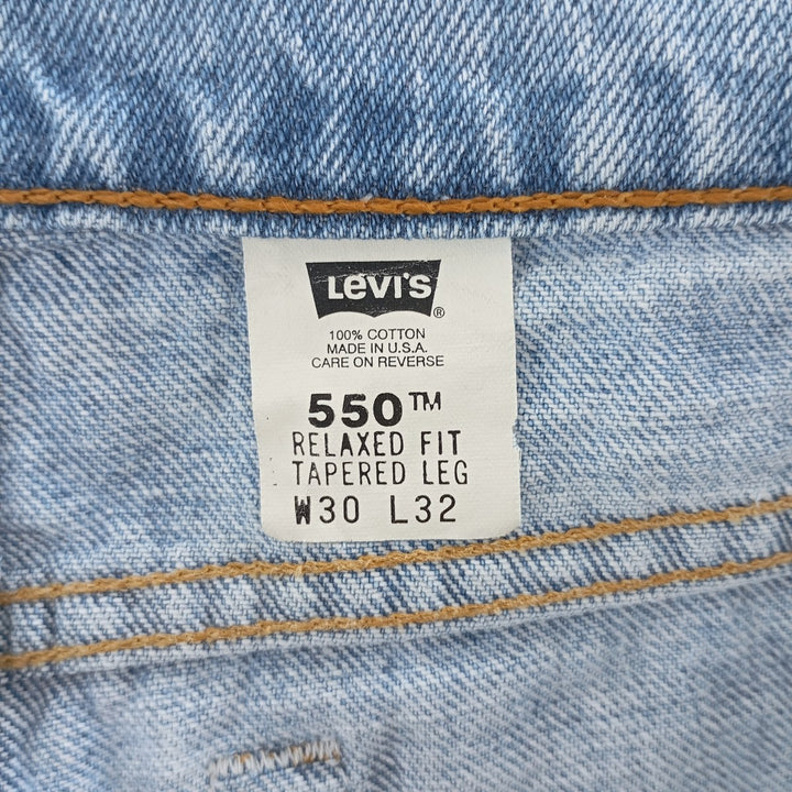 90'S Levi's 550 Relaxed Fit Tapered Leg Tapered Denim Pants Made in USA Men's W29 Vintage /eaa403936