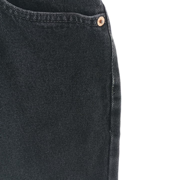 Levi's 505 REGULAR FIT black denim tapered denim pants for men, size W34 / eaa403956