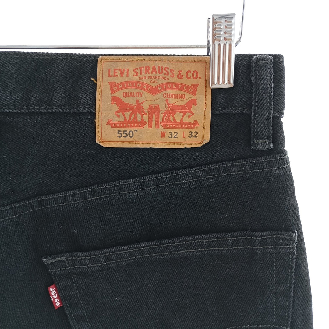 Levi's 550 Black Denim Tapered Denim Pants Men's W32 equivalent / eaa403970