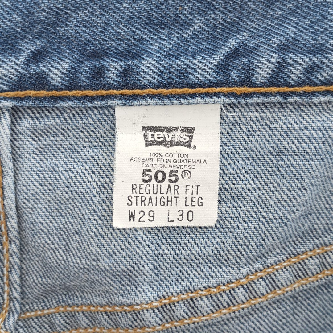 90'S Levi's 505 REGULAR FIT STRAIGHT LEG tapered denim pants for men, W29 equivalent, vintage / eaa403977