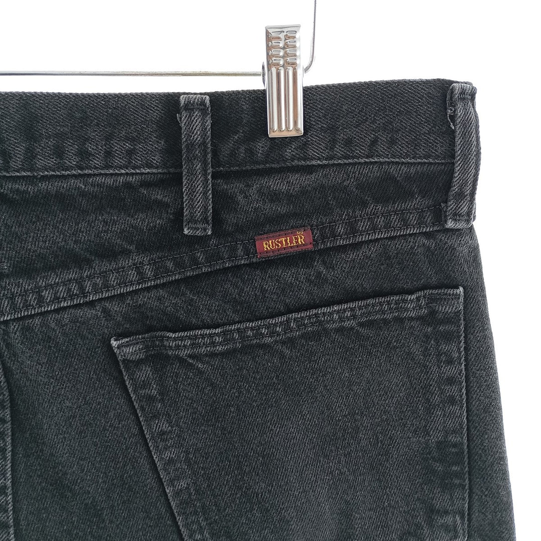 RUSTLER Black Denim Straight Denim Pants Men's W36 equivalent /eaa404000