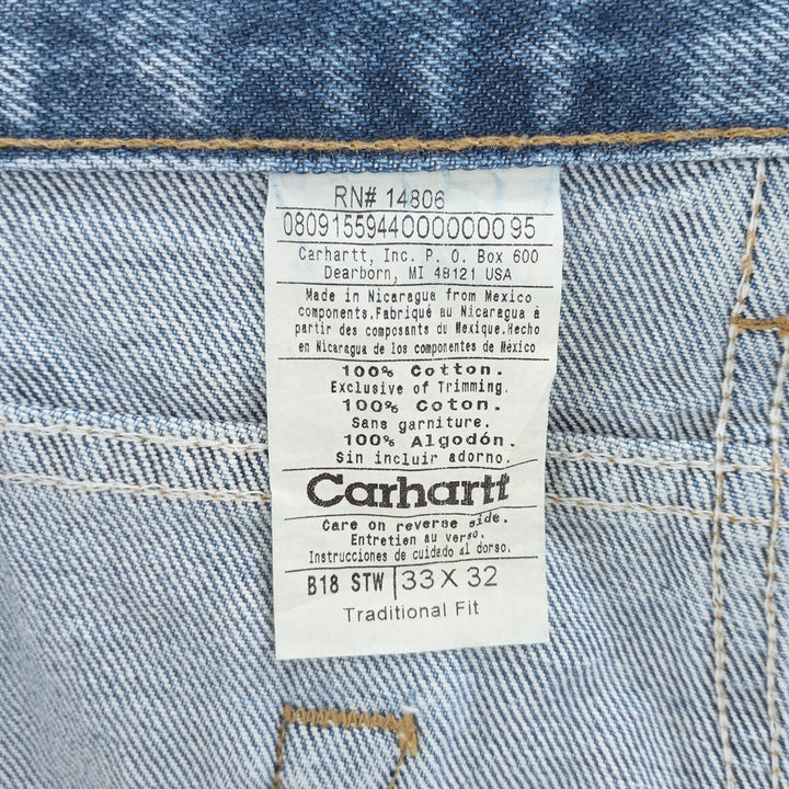 Carhartt Traditional FIT Tapered Denim Pants Men's W33 equivalent / eaa404009