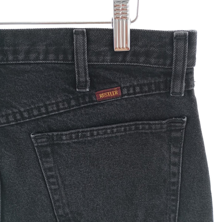 RUSTLER Black Denim Straight Denim Pants Men's W34 equivalent /eaa404042