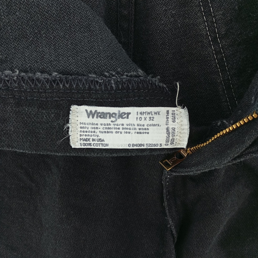 80s-90'S Wrangler Black Denim Straight Denim Pants Made in USA Women's L (w27) Vintage /eaa404045