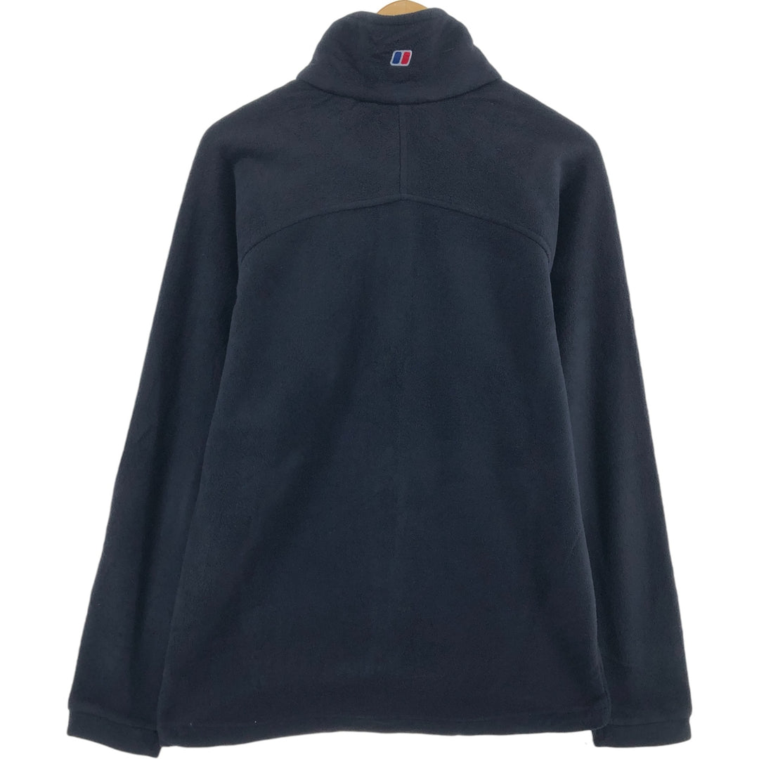~00'S Berghaus fleece jacket, men's size L polyester black type Vintage Second Hand