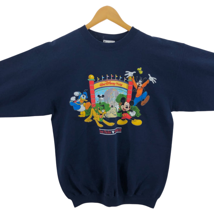 90'S Four Parks One World character sweatshirt, made in USA, men's size M, vintage / eaa404094