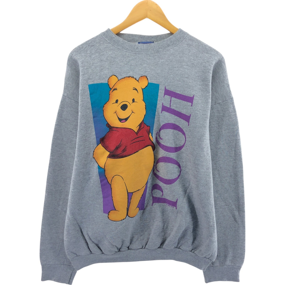 90'S Pooh POOH Winnie the Pooh character sweatshirt, made in USA, men's size L, vintage /eaa404135