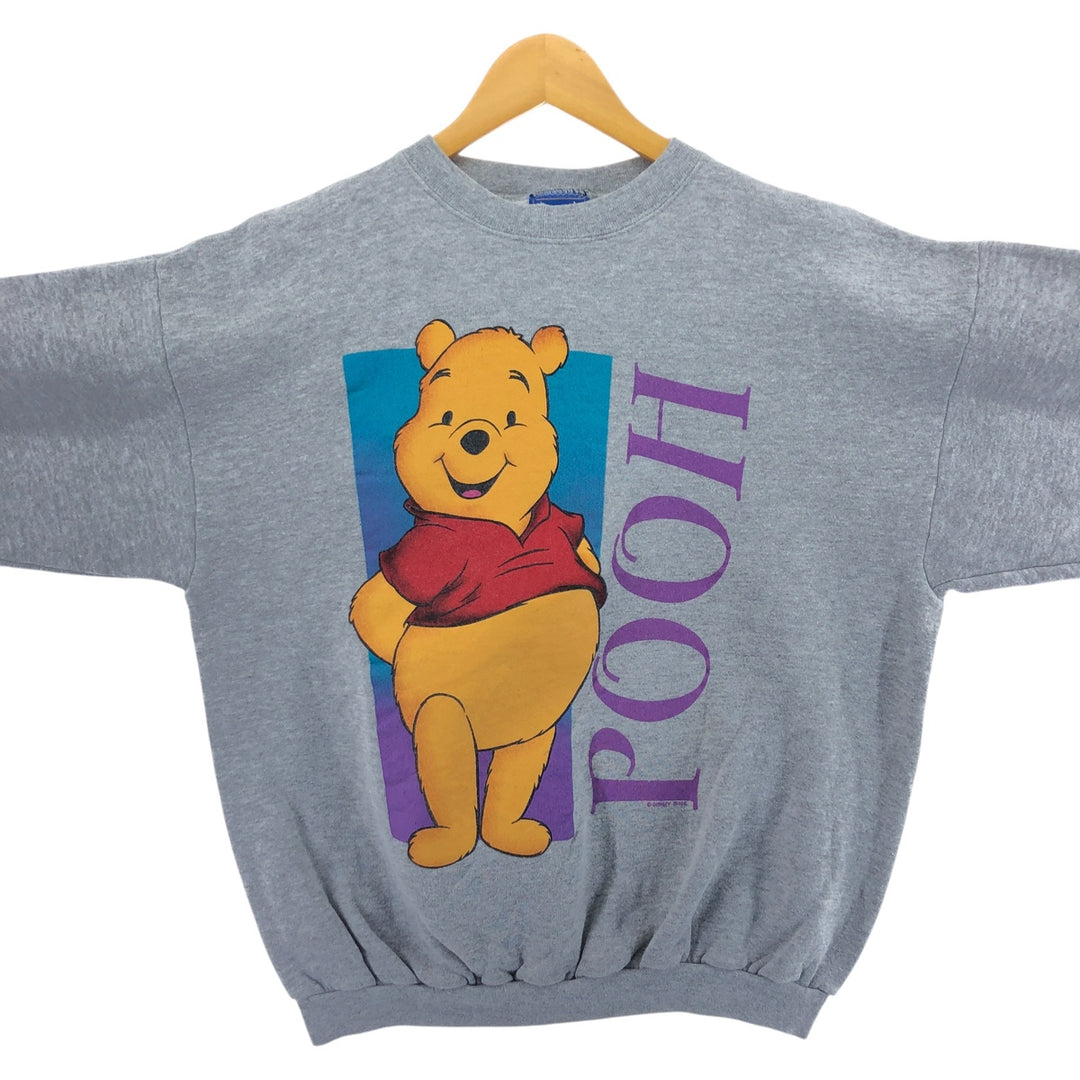 90'S Pooh POOH Winnie the Pooh character sweatshirt, made in USA, men's size L, vintage /eaa404135