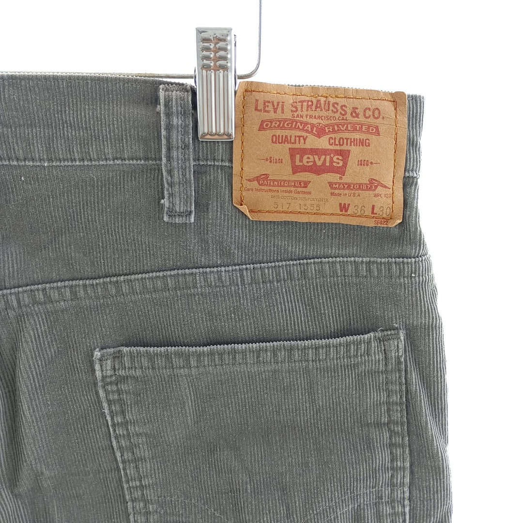 80'S Levi's 517-1555 Bootcut Corduroy Pants Men's W34 Vintage / eaa404185