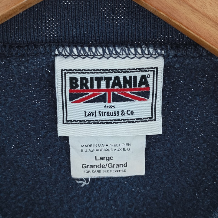 90s~ BRITTANIA sweatshirt, made in USA, men's size L, vintage /eaa404194