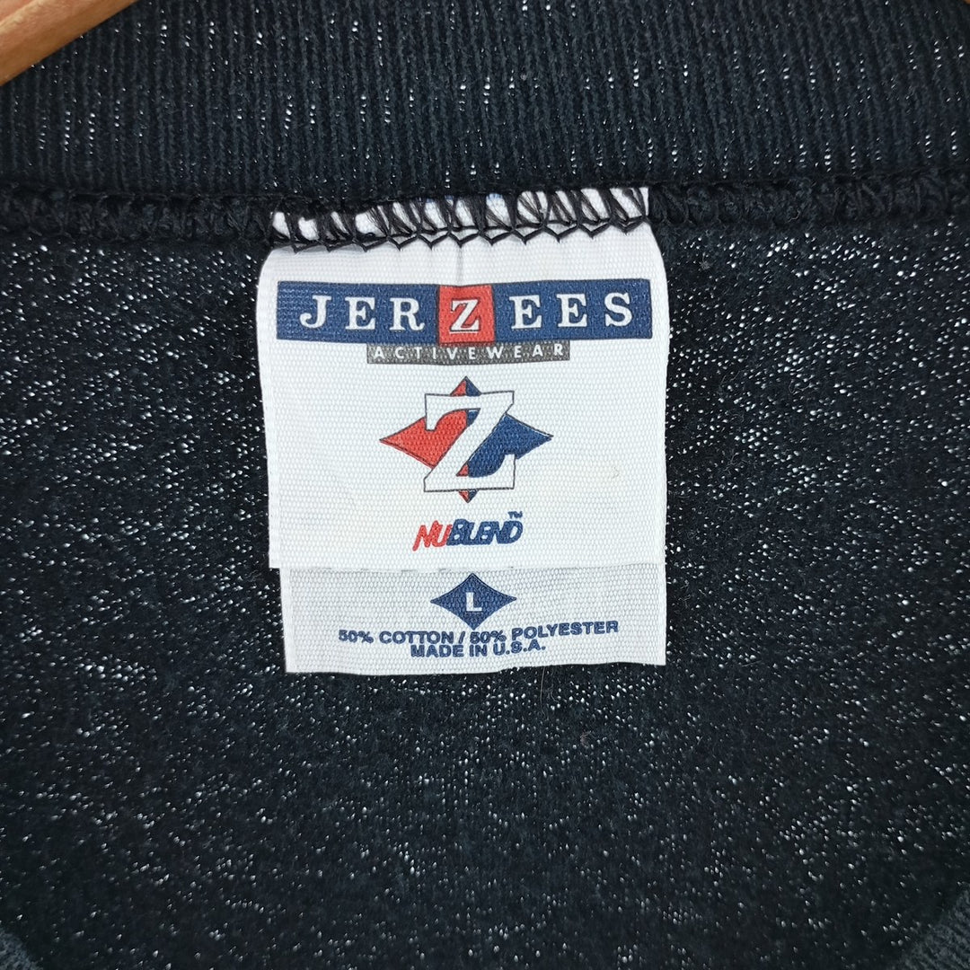 90'S Jerzees Plain Blank Sweatshirt Trainer Made in USA Men's L Size Vintage /eaa404201