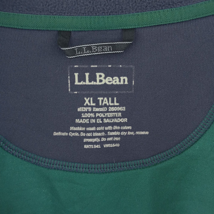 LLBean Half Zip Fleece Pullover Men's XL /eaa404274