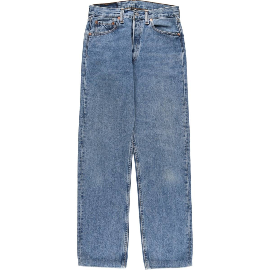 90'S Levi's 6501-0193 Straight Denim Pants Made in USA Women's L (w27) Vintage cotton blue type Vintage Second Hand