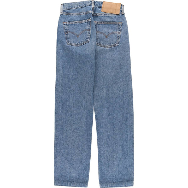 90'S Levi's 6501-0193 Straight Denim Pants Made in USA Women's L (w27) Vintage cotton blue type Vintage Second Hand