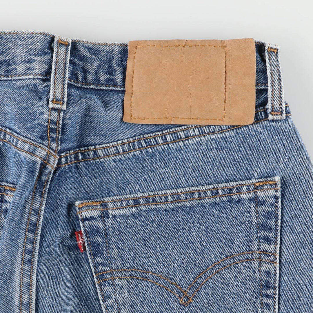 90'S Levi's 6501-0193 Straight Denim Pants Made in USA Women's L (w27) Vintage cotton blue type Vintage Second Hand