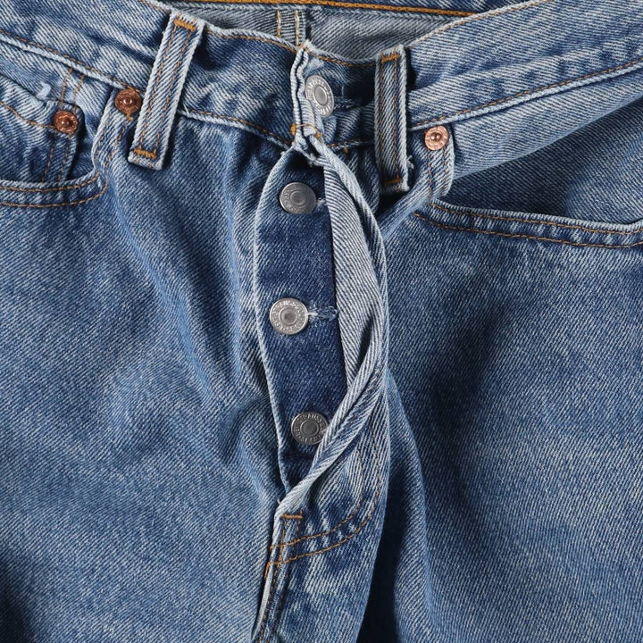 90'S Levi's 6501-0193 Straight Denim Pants Made in USA Women's L (w27) Vintage cotton blue type Vintage Second Hand