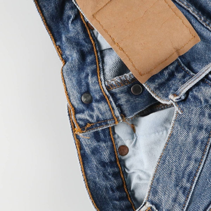90'S Levi's 6501-0193 Straight Denim Pants Made in USA Women's L (w27) Vintage cotton blue type Vintage Second Hand