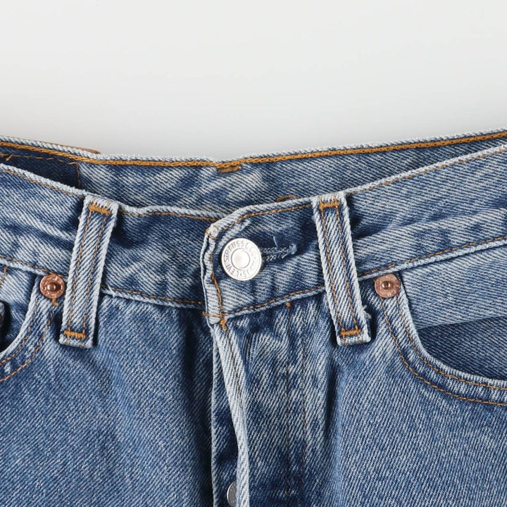 90'S Levi's 6501-0193 Straight Denim Pants Made in USA Women's L (w27) Vintage cotton blue type Vintage Second Hand