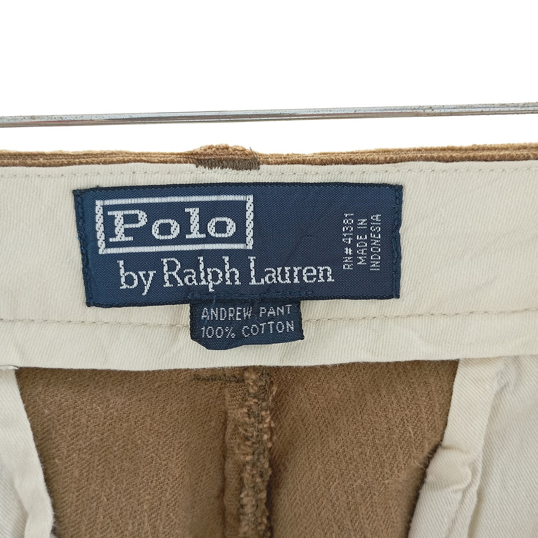 Ralph Lauren POLO by Ralph Lauren ANDREW PANT, two-pleat corduroy pants, men's size W32 / eaa404290