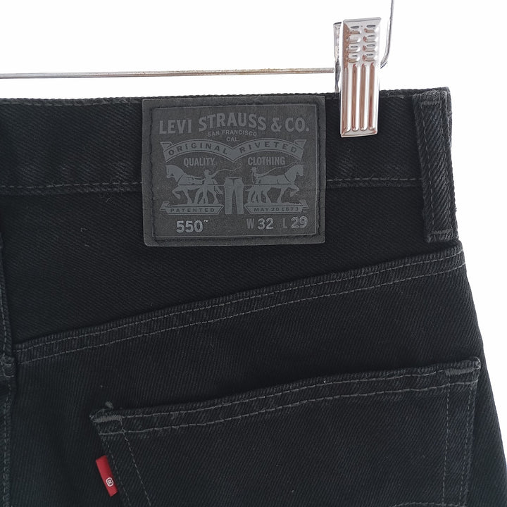 Levi's 550 Black Denim Tapered Denim Pants Men's W32 equivalent / eaa404294