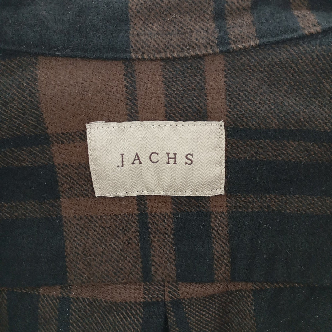 JACHS Long Sleeve Flannel Check Shirt Men's Size L /eaa404303