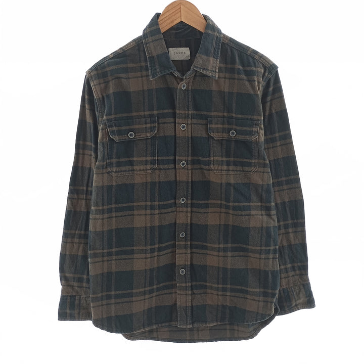 JACHS Long Sleeve Heavy Flannel Check Shirt Men's M Size /eaa404305