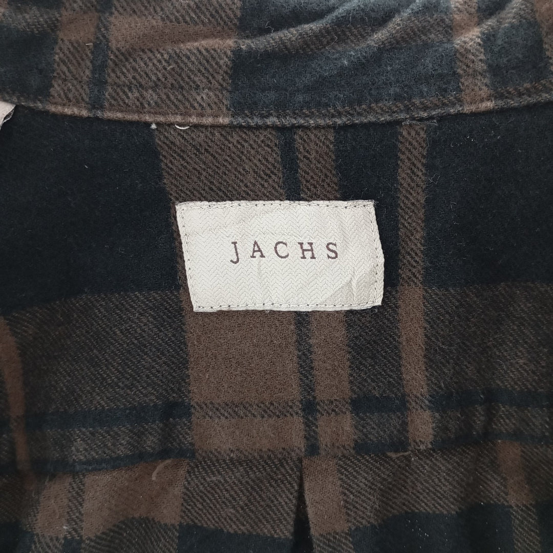 JACHS Long Sleeve Heavy Flannel Check Shirt Men's M Size /eaa404305