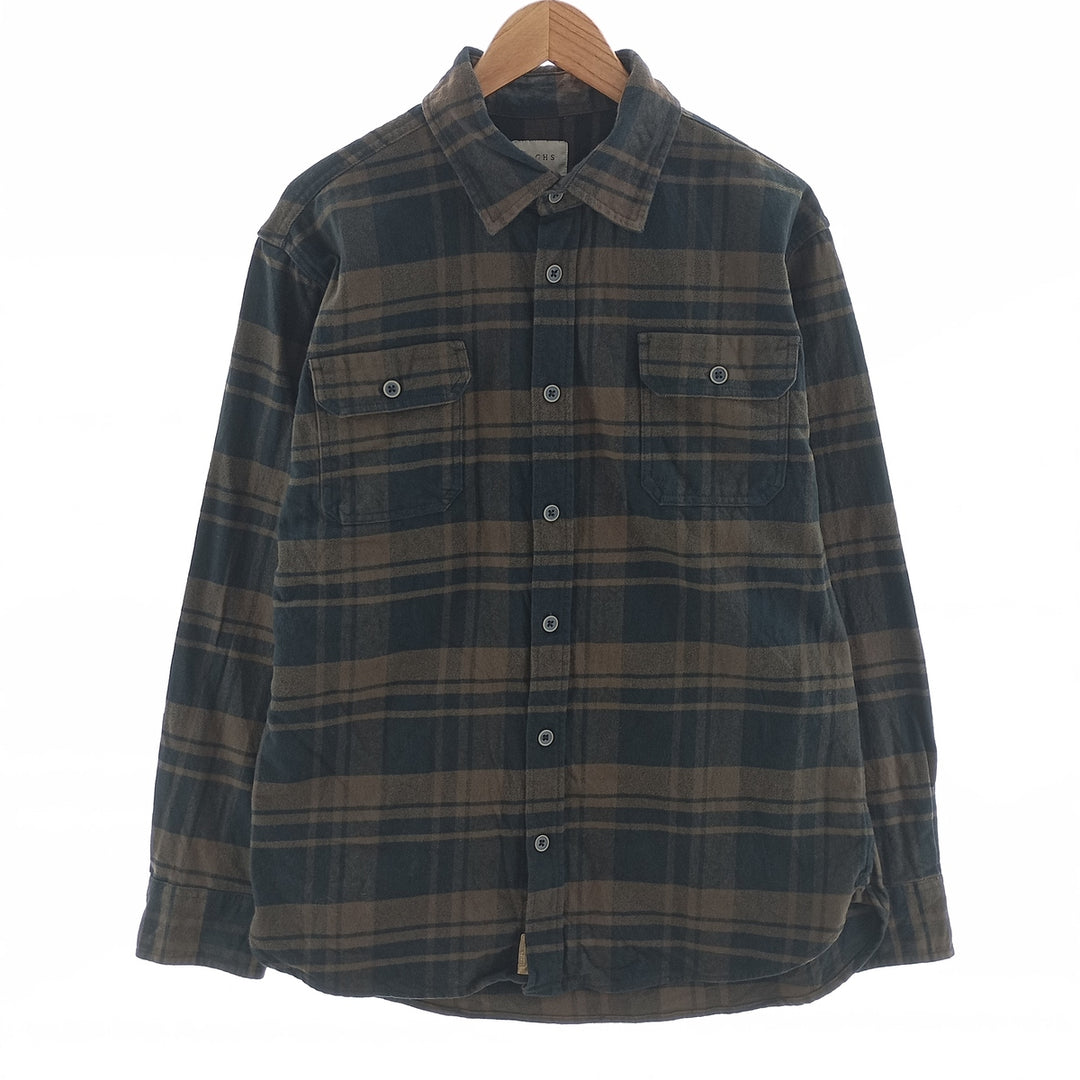 JACHS Long Sleeve Flannel Check Shirt Men's Size L /eaa404307