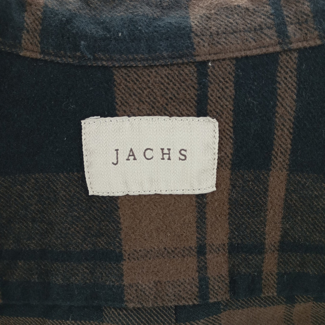 JACHS Long Sleeve Flannel Check Shirt Men's Size L /eaa404307