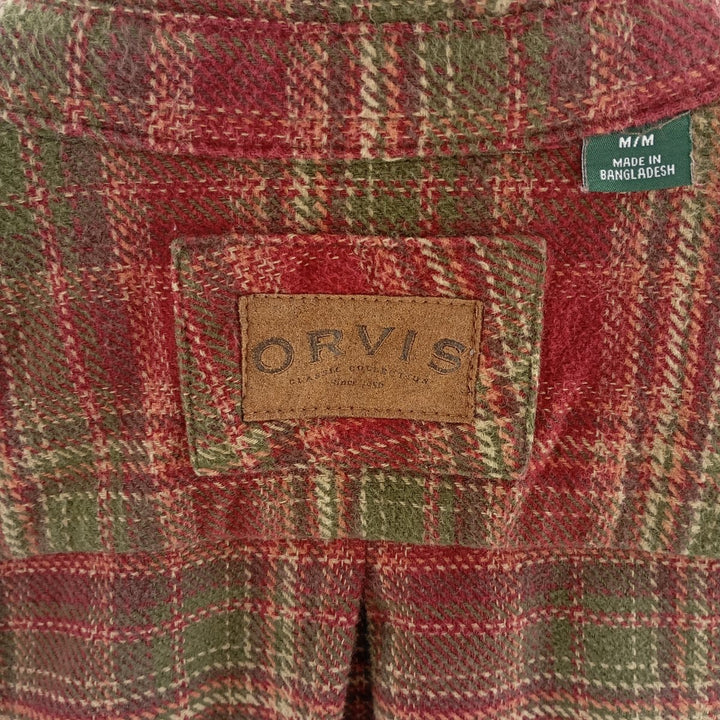 ORVIS Long Sleeve Heavy Flannel Check Shirt Men's M Size / eaa404321